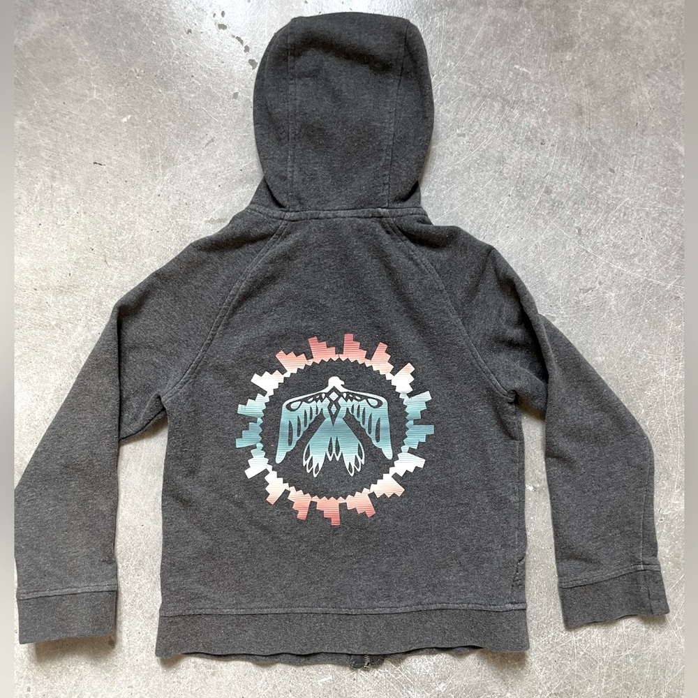 Pendleton Hoodie Zip Up Bird Design - Size Youth 7/8